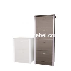 Filling Cabinet 4 Drawers - Orbitrend OSF-4804 / Brown Beech